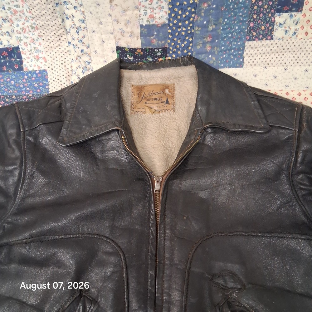 True Vintage Sears Fieldmaster Mens Small Steerhide L… - Gem